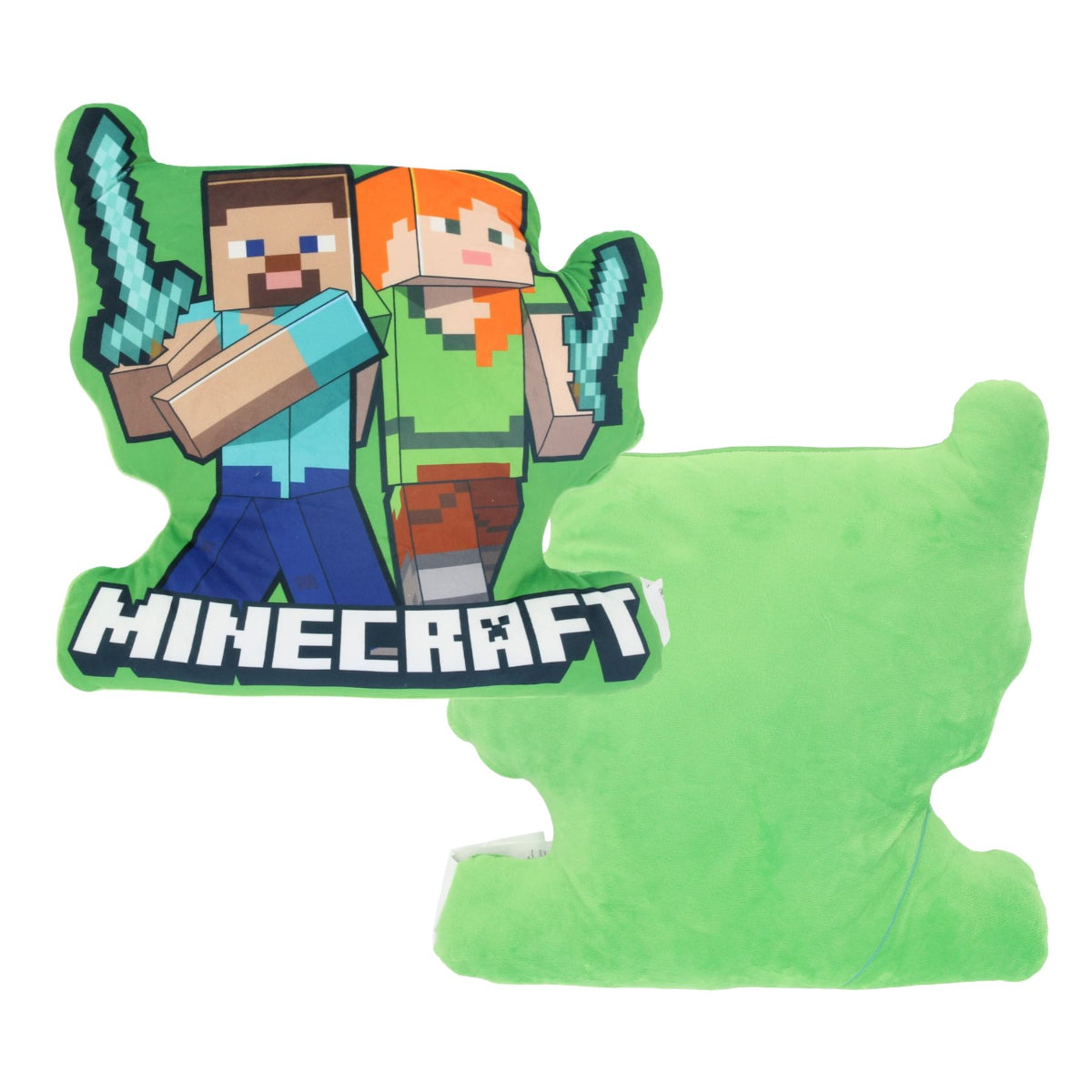 Minecraft 3D Kissen 40 cm Kuschelkissen 1 Stück Dekokissen Sofakissen Grün