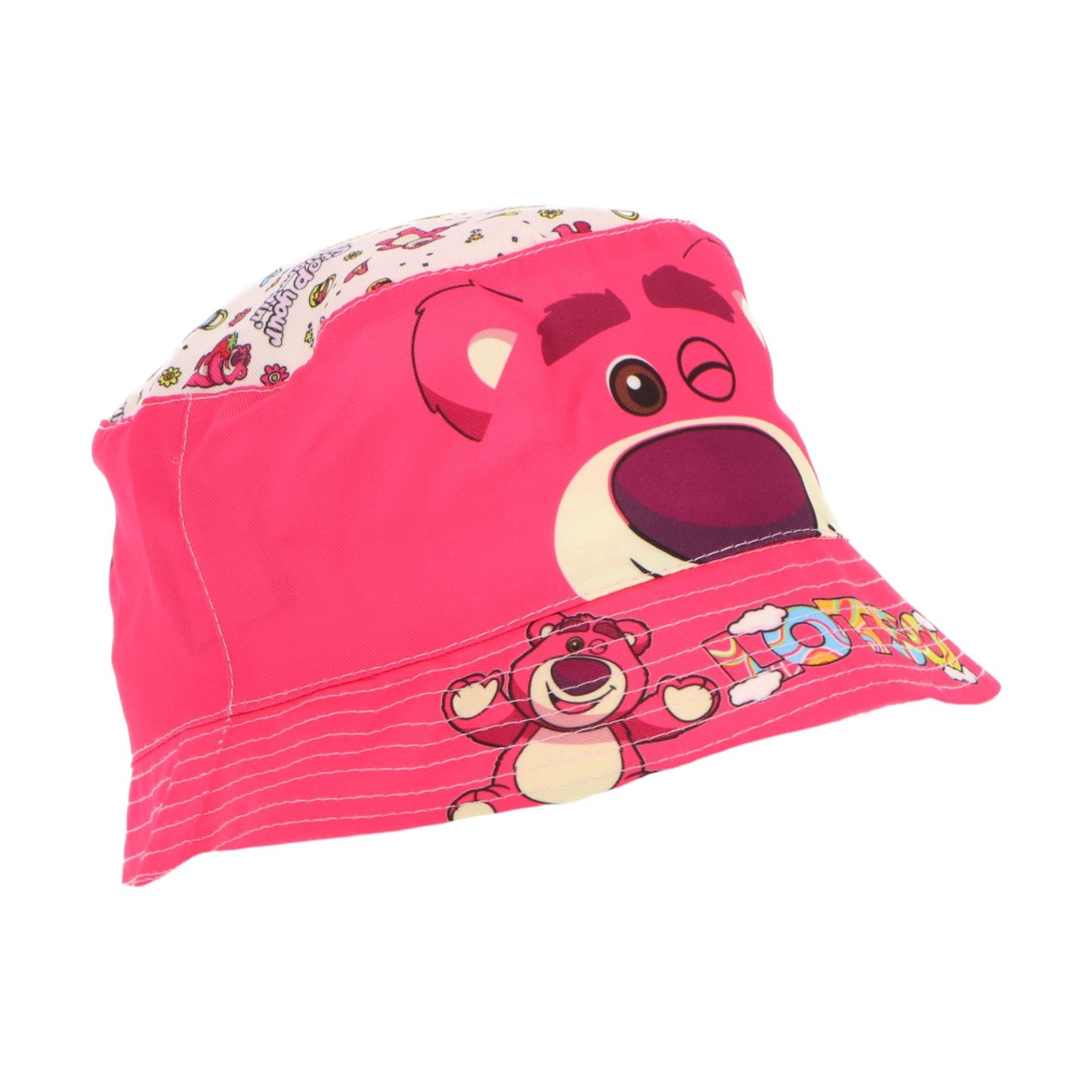 Toy Story Lotso Bucket Hat Anglerhut Sonnenhut aus 100% Baumwolle