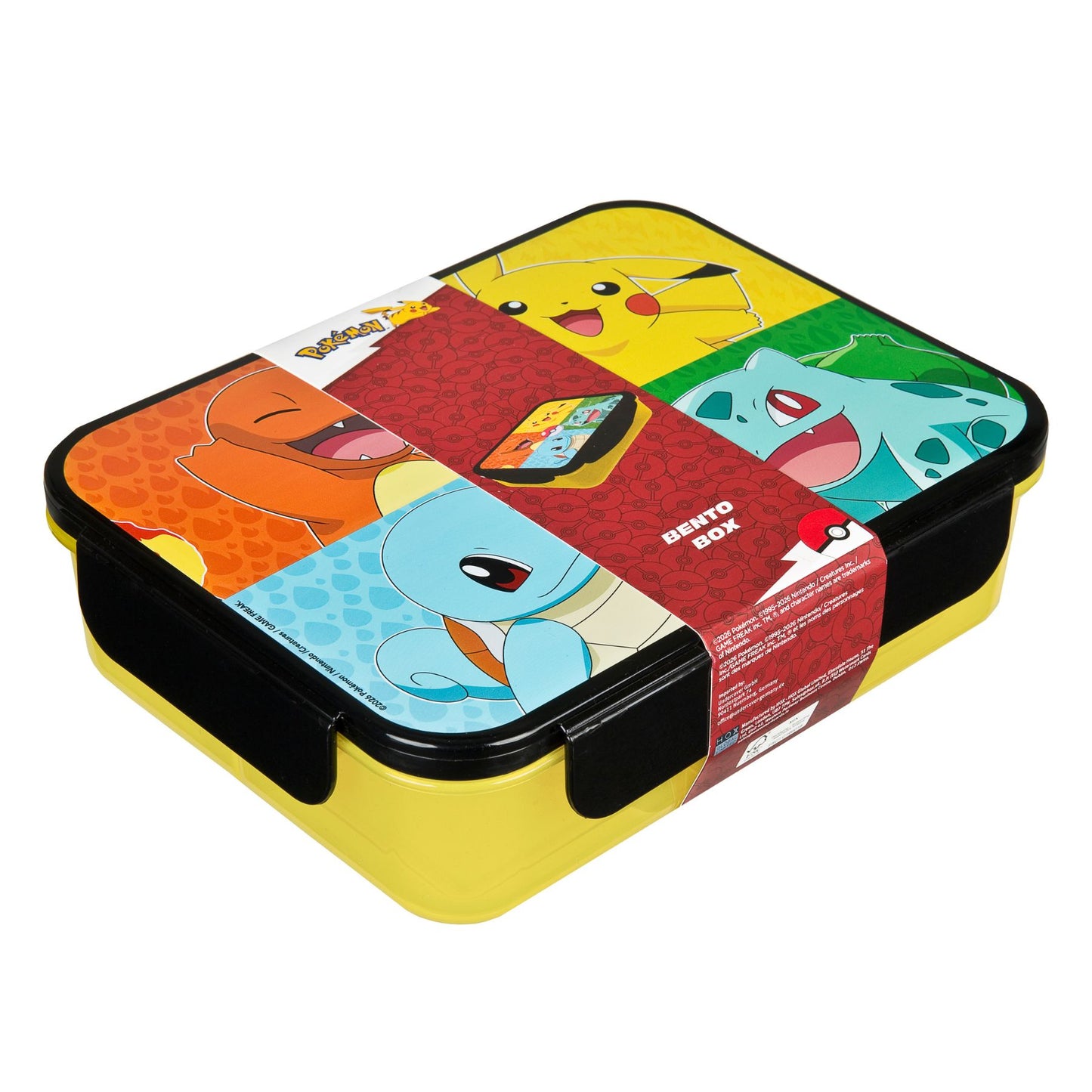 Pokemon Lunchbox gelb Brotdose Pausenbox für Alltag Schule und unterwegs