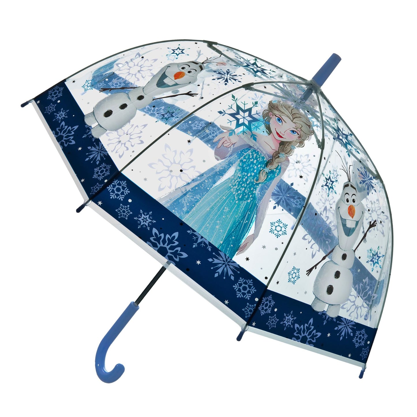Disney Frozen ⌀ 69 cm Regenschirm transparent Kinder Schirm für Regen Alltag