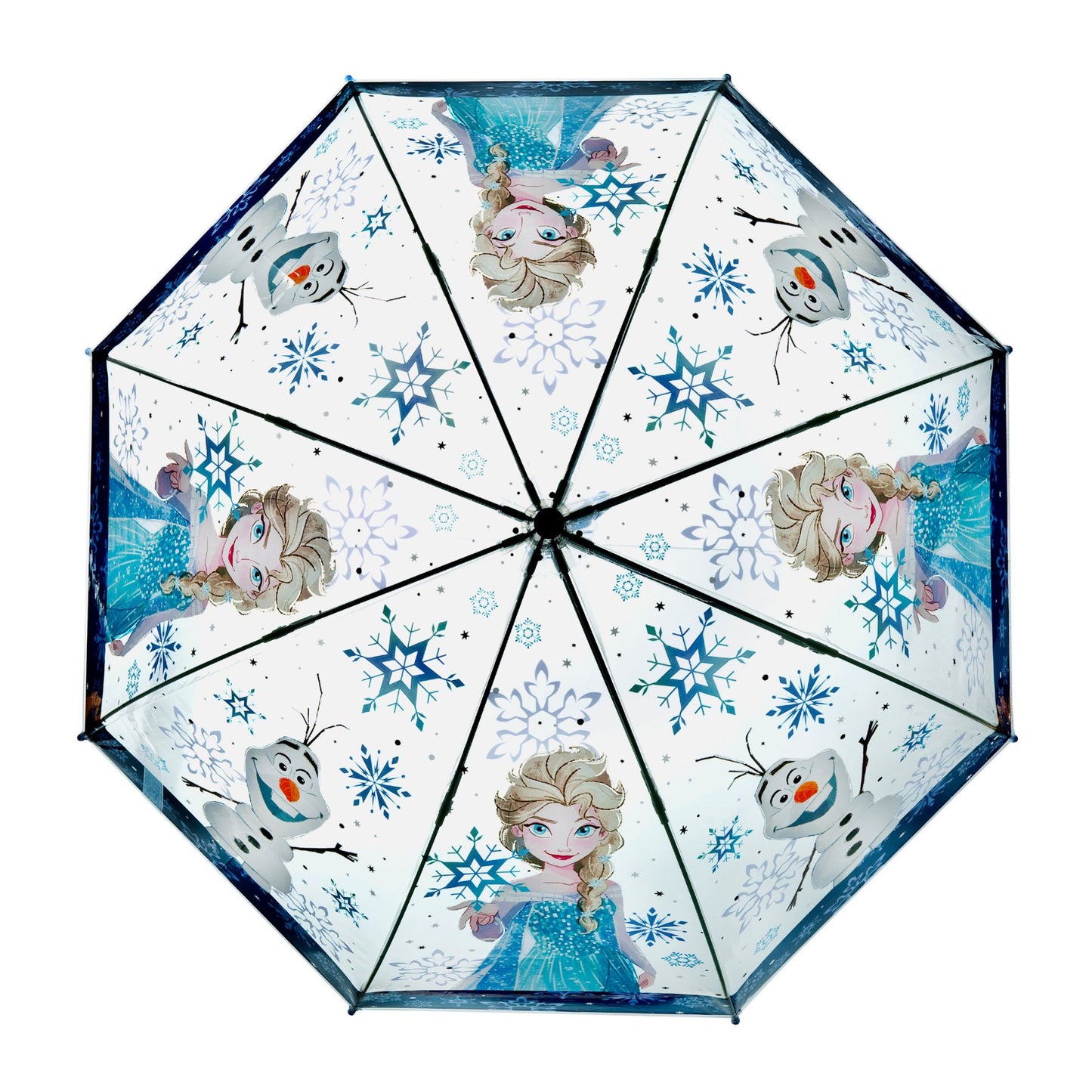 Disney Frozen ⌀ 69 cm Regenschirm transparent Kinder Schirm für Regen Alltag