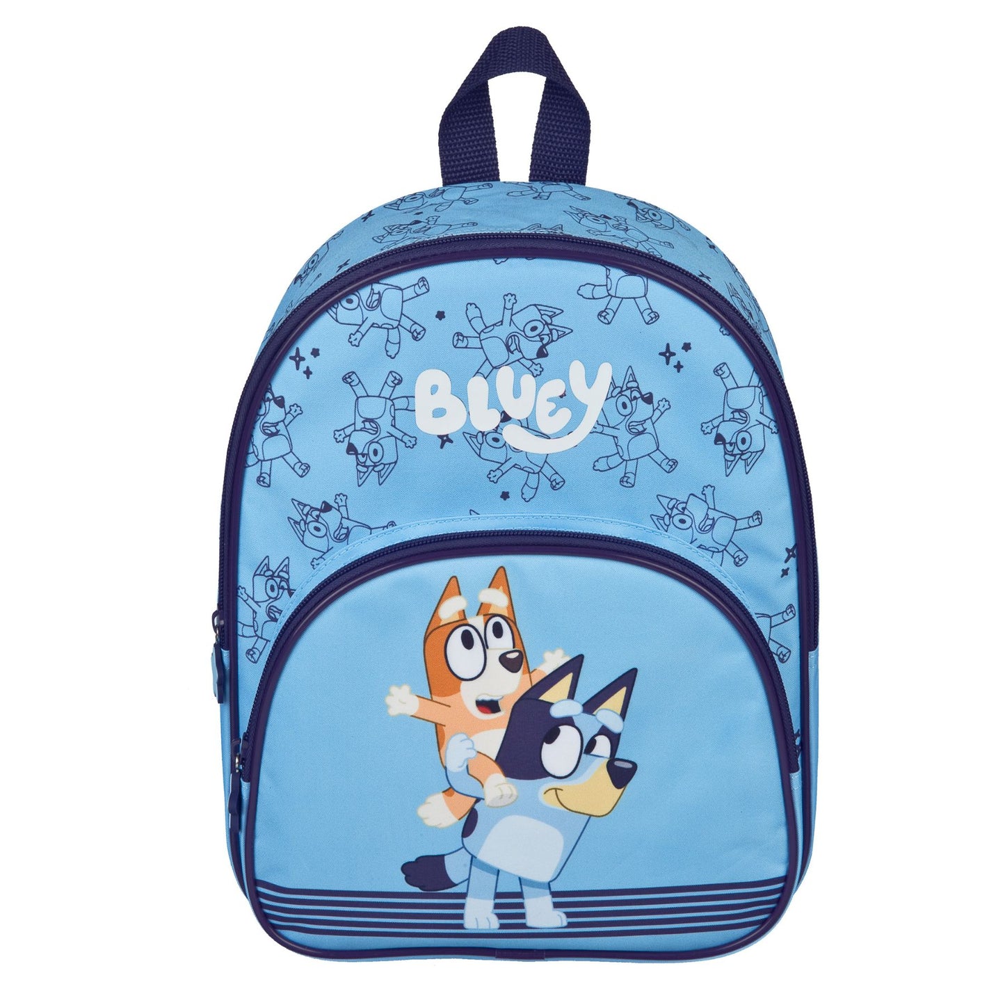 Bluey Kinder Rucksack blau Freizeitrucksack für Kindergarten Schule und Reise