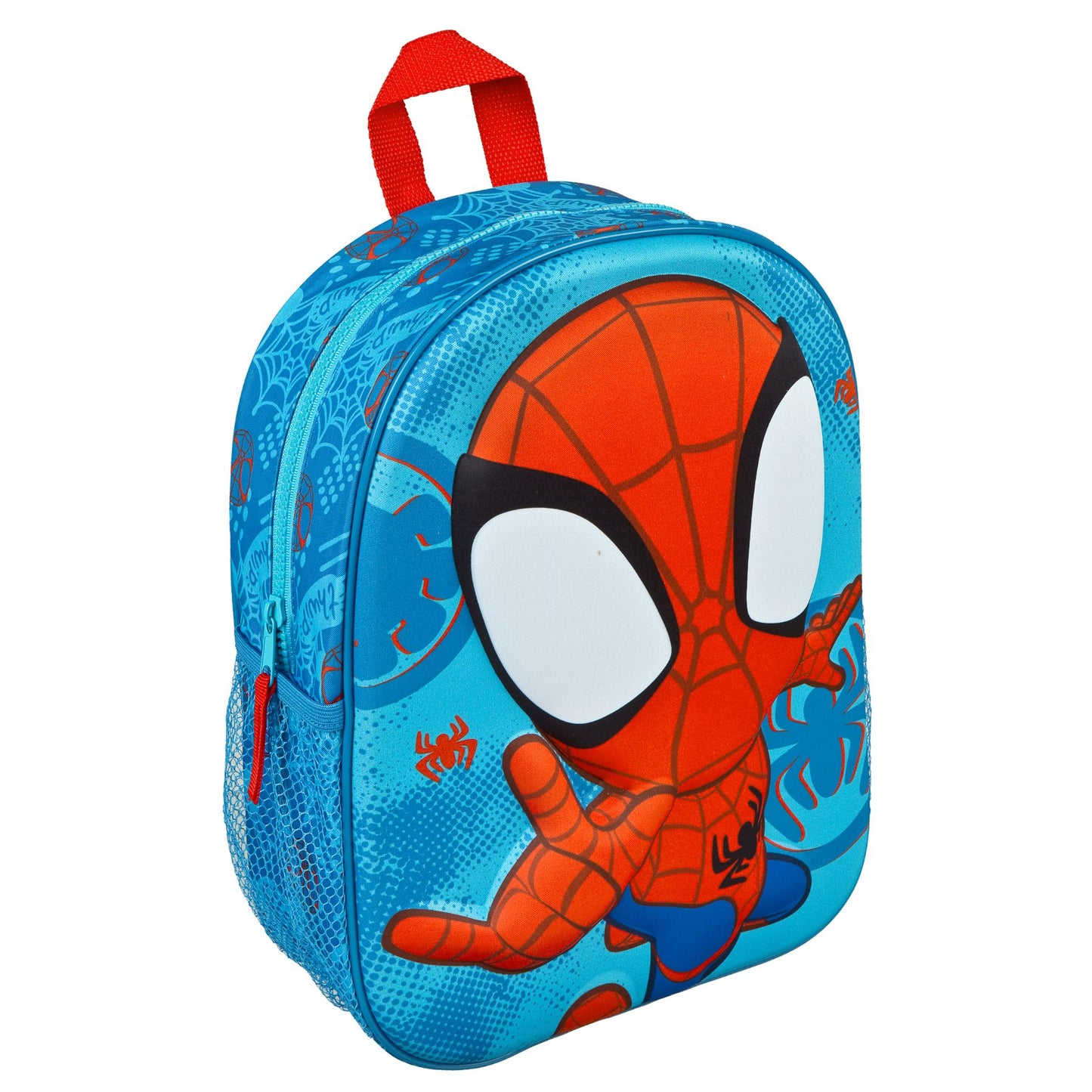 Marvel Spidey Kinder Rucksack 3D blau Backpack für Kindergarten Schule Freizeit und Reise