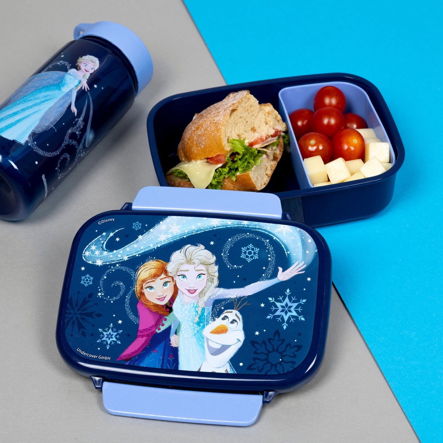 Disney Frozen Lunchbox mehrfarbig Brotdose Pausenbox für Alltag Schule und unterwegs
