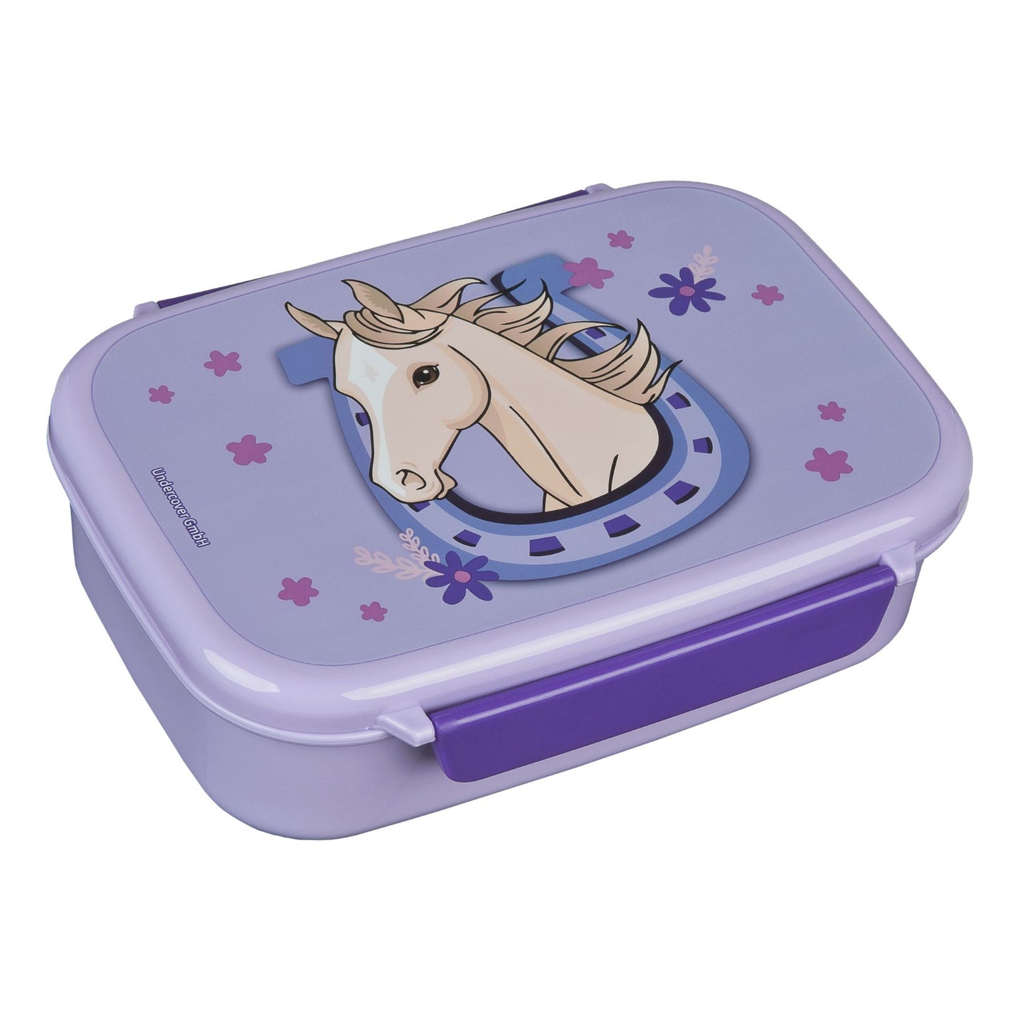 Magic Horse Brotdose blau Kinder Lunchbox Pausenbox für Alltag Freizeit und unterwegs