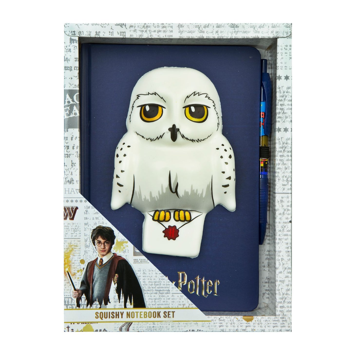 Harry Potter Squishy Notizbuch blau Journal Schreibheft für Notizen Schule Büro und Alltag