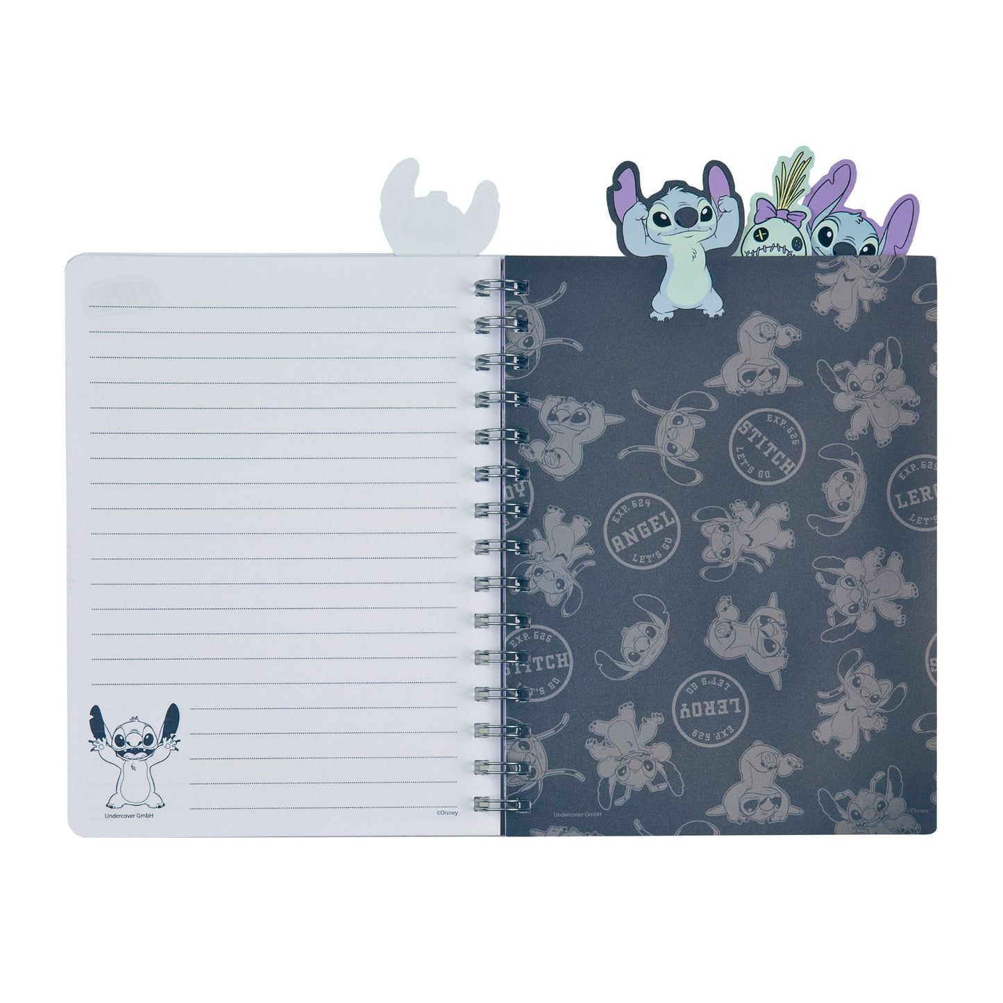Disney Stitch Notizbuch blau Journal Schreibheft für Notizen Schule Büro und Alltag