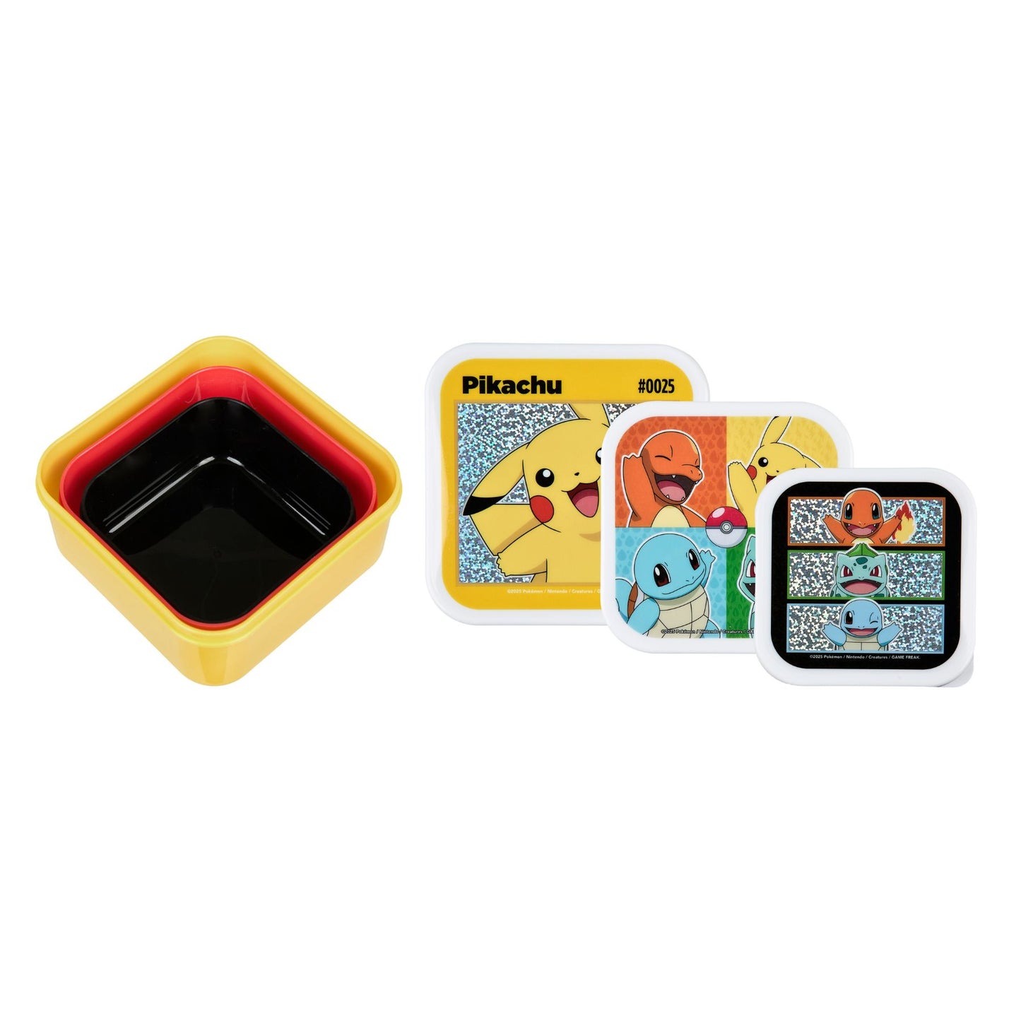 Pokemon Snackbox 3 in 1 Lunchbox Kinder Vesperdose Aufbewahrungsbox für unterwegs