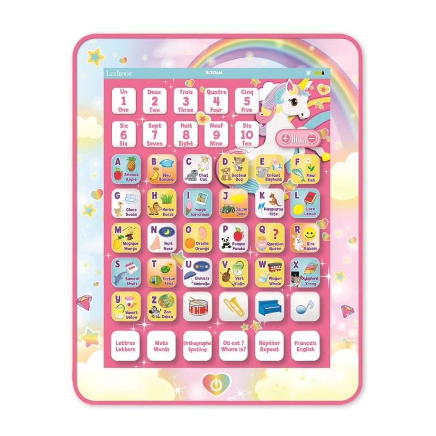 Unicorn Kinder Lernlaptop mit 62 Aktivitäten Lernspielzeug Musikspiel Denkspiel