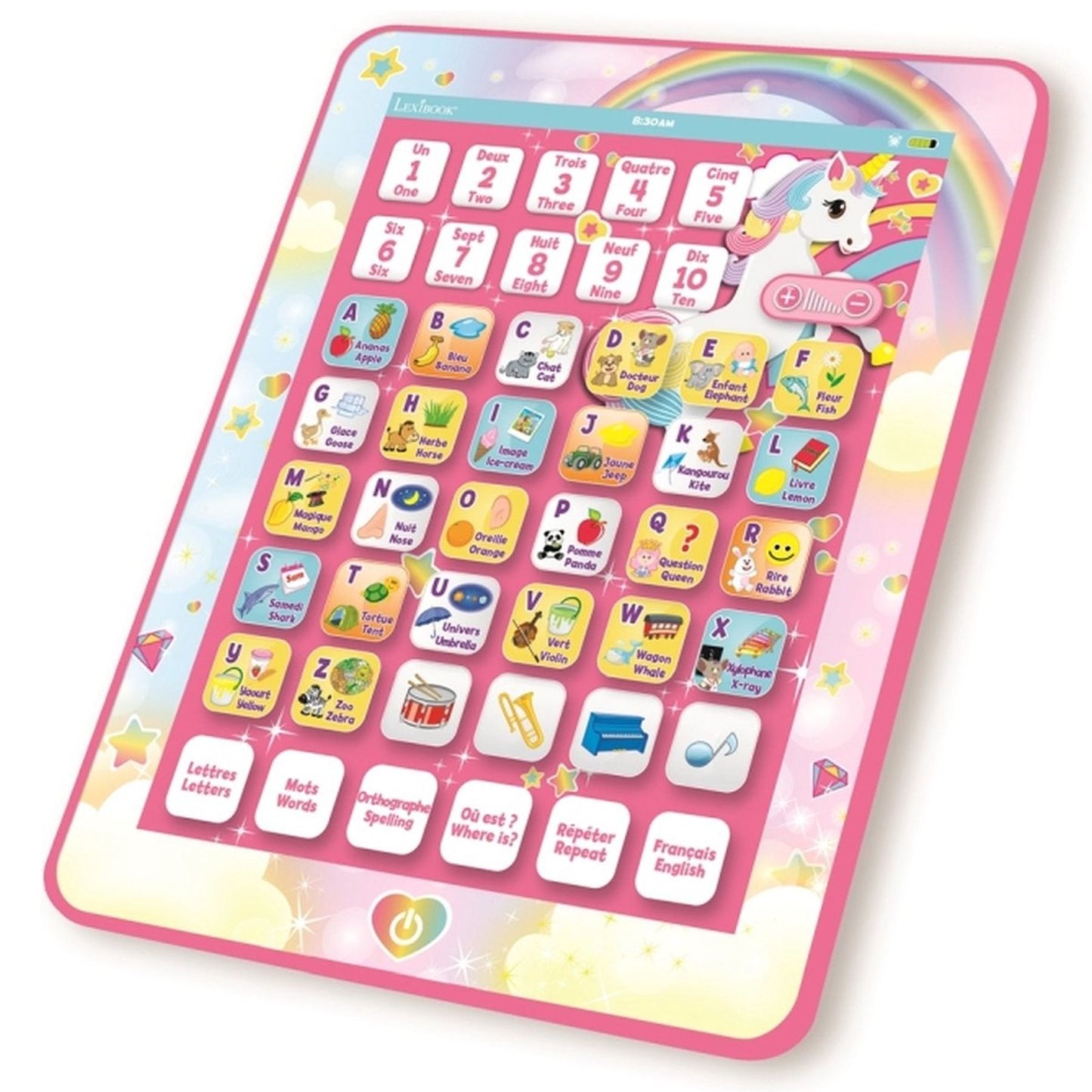 Unicorn Kinder Lernlaptop mit 62 Aktivitäten Lernspielzeug Musikspiel Denkspiel