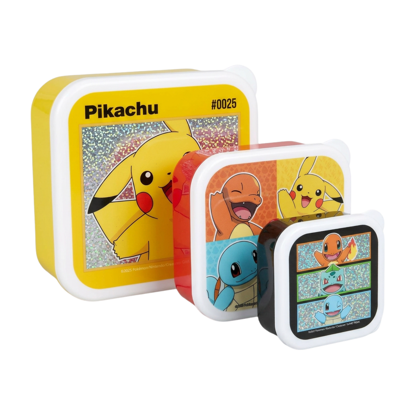 Pokemon Snackbox 3 in 1 Lunchbox Kinder Vesperdose Aufbewahrungsbox für unterwegs