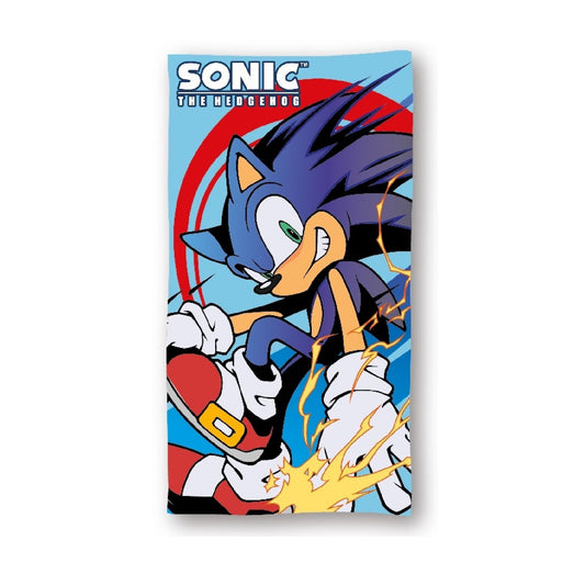 Sonic Strandtuch Mikrofaser Badetuch Blau 70 × 140 cm Strand Handtuch