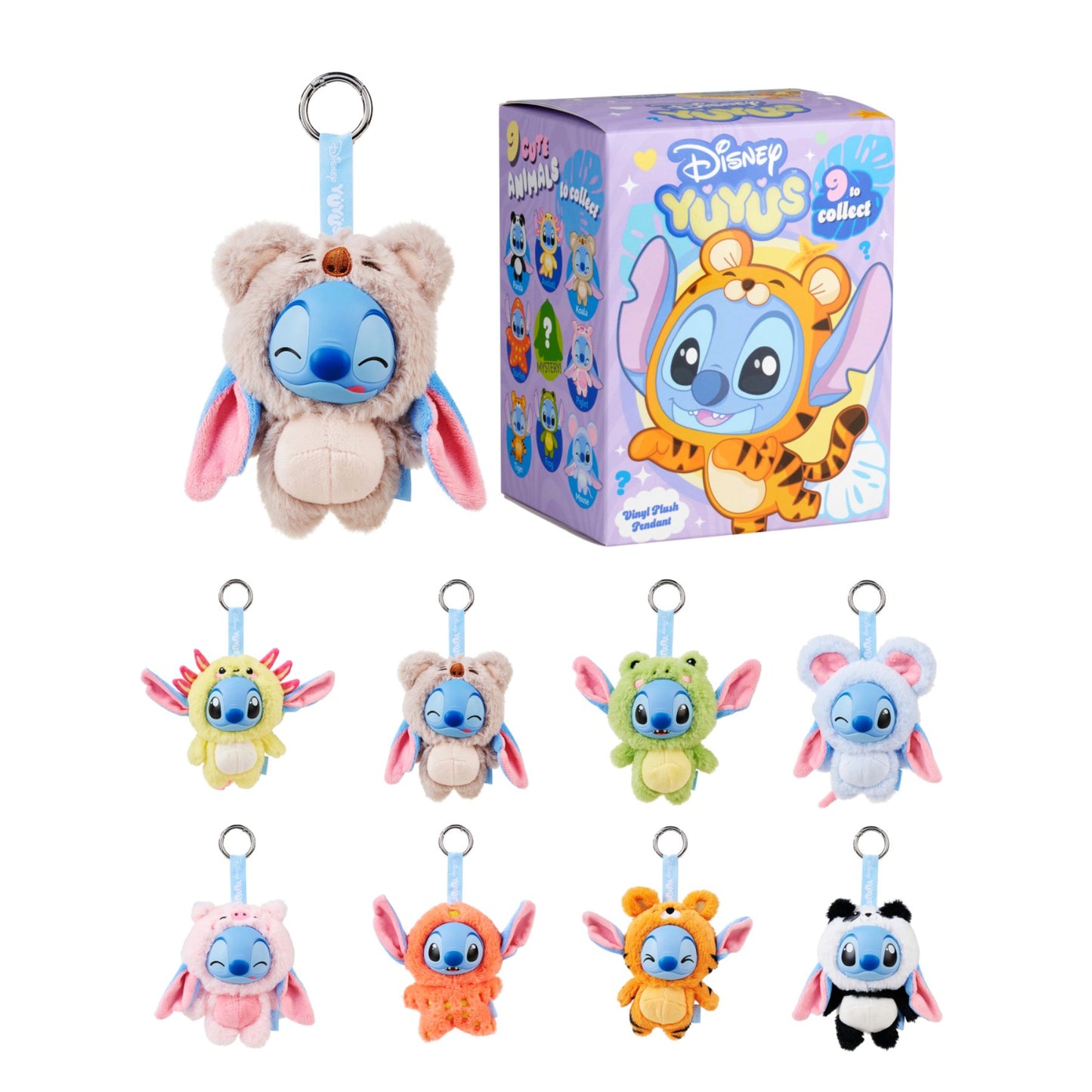 Disney Lilo und Stitch 1 Stück Mystery Anhänger mehrfarbig Schlüsselbund Zubehör