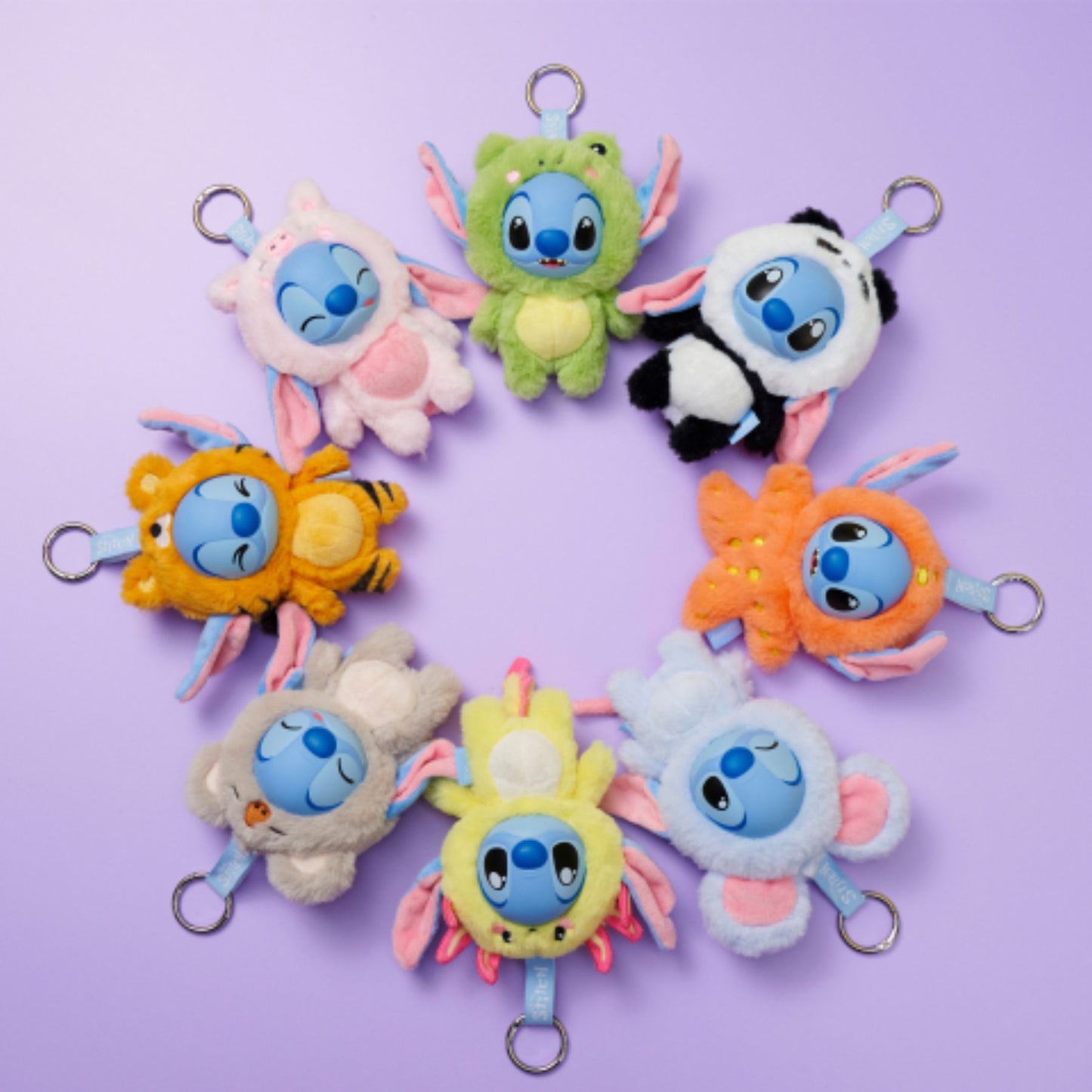 Disney Lilo und Stitch 1 Stück Mystery Anhänger mehrfarbig Schlüsselbund Zubehör