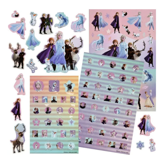 Disney Frozen Sticker Set 500 Stück Aufkleber Mehrfarbig Basteln Dekoration Schule