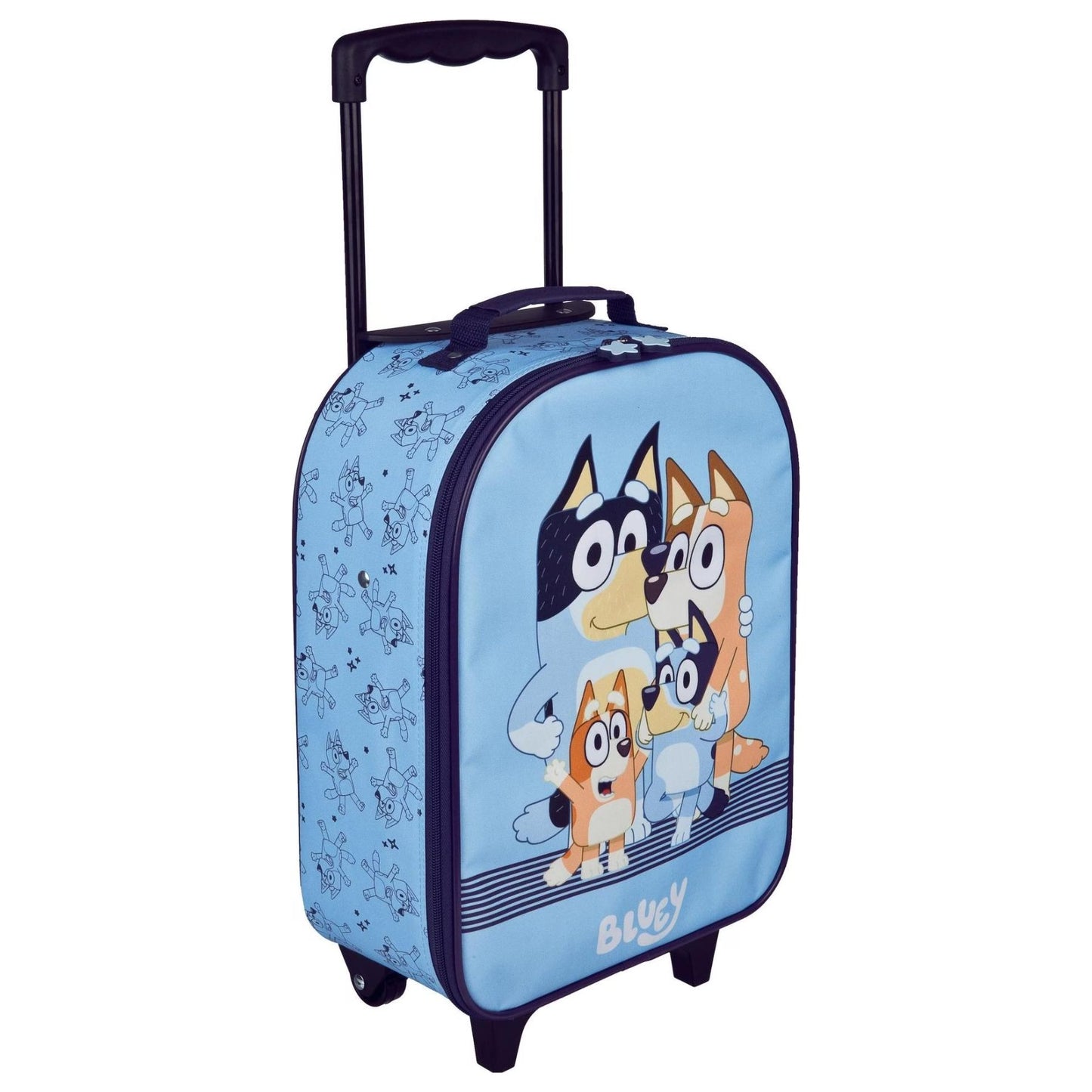 Bluey Reise Trolley Koffer für Kinder Blau 27 x 13,5 x 38 cm Urlaub Wochenendtrip