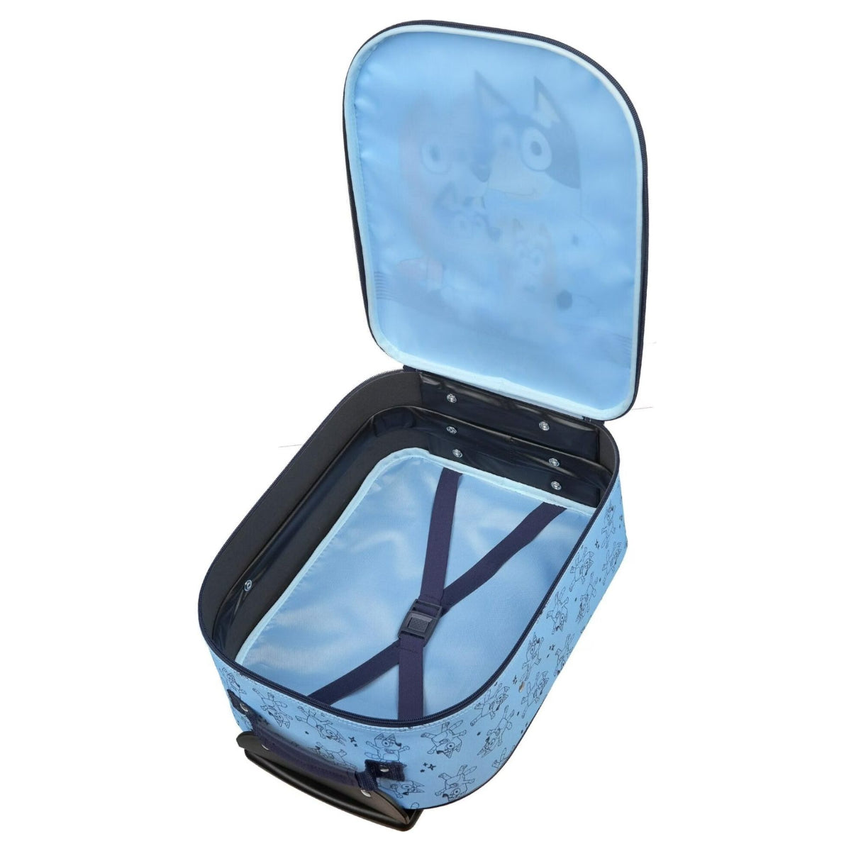 Bluey Reise Trolley Koffer für Kinder Blau 27 x 13,5 x 38 cm Urlaub Wochenendtrip