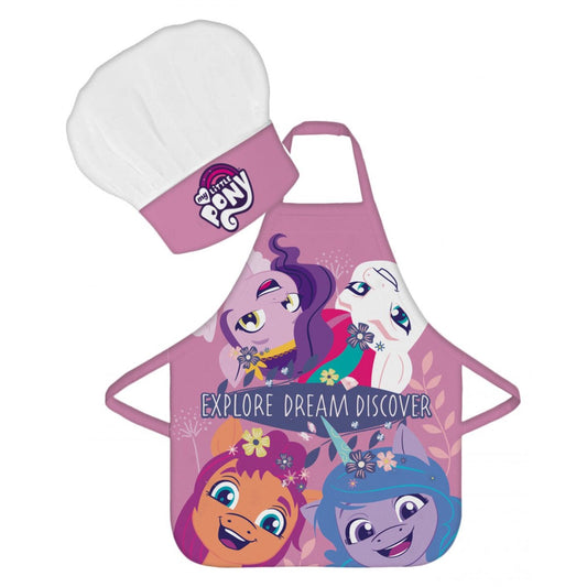 My Little Pony Kinder Schürze mit Kochmütze für Spielküche