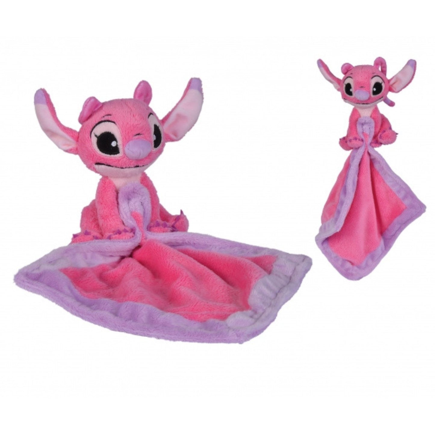 Disney Lilo & Stitch Angel Kuscheltuch Rosa Schmusetuch Plüschtuch Kinder Kuschelfigur