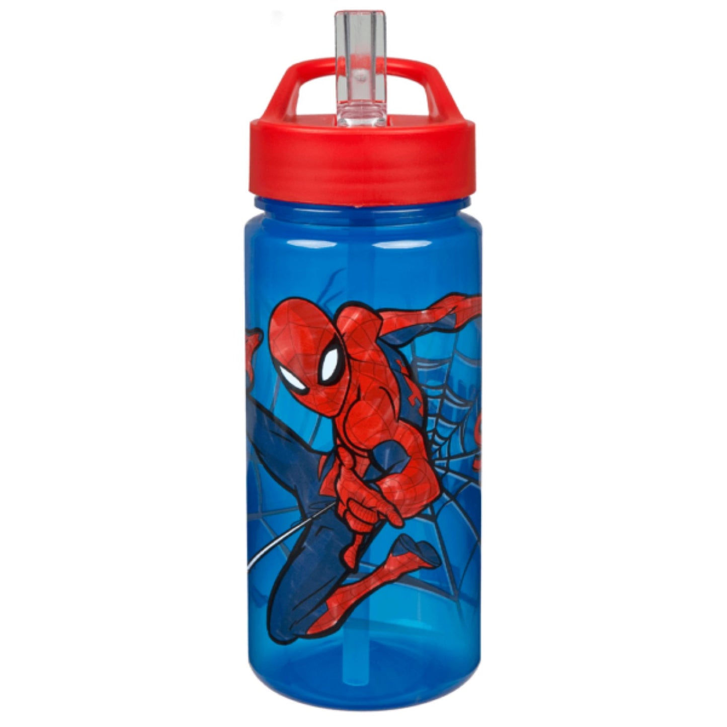 Spiderman Kinder 500 ml Trinkflasche Blau Getränkeflasche für Schule Sport Freizeit und Ausflug