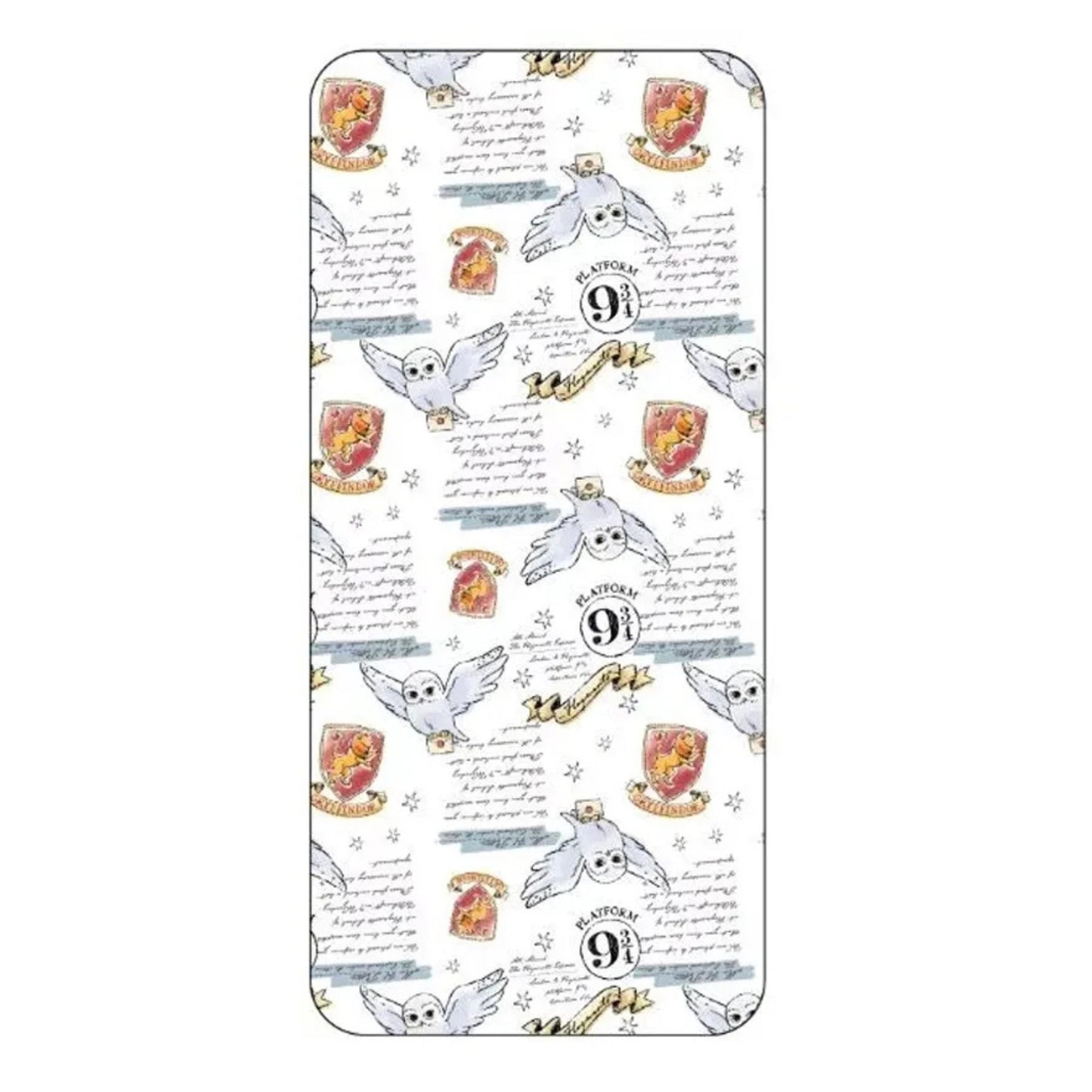 Harry Potter Bettlaken Spannbettlaken Baumwolle Weiß Kinderzimmer 90 × 200 cm