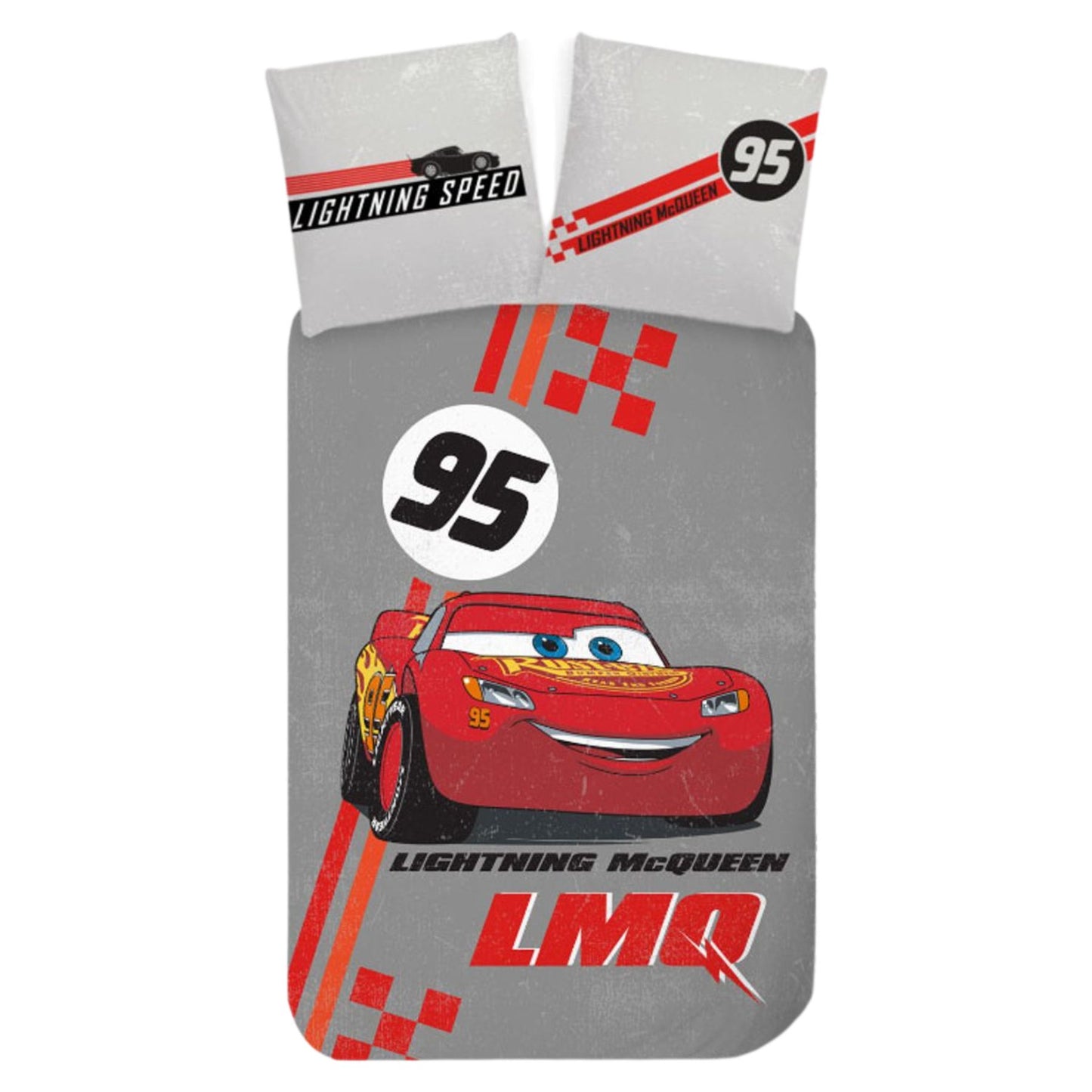 Cars Kinderbettwäsche Schlafset Bettbezug aus Baumwolle 140 × 200 cm