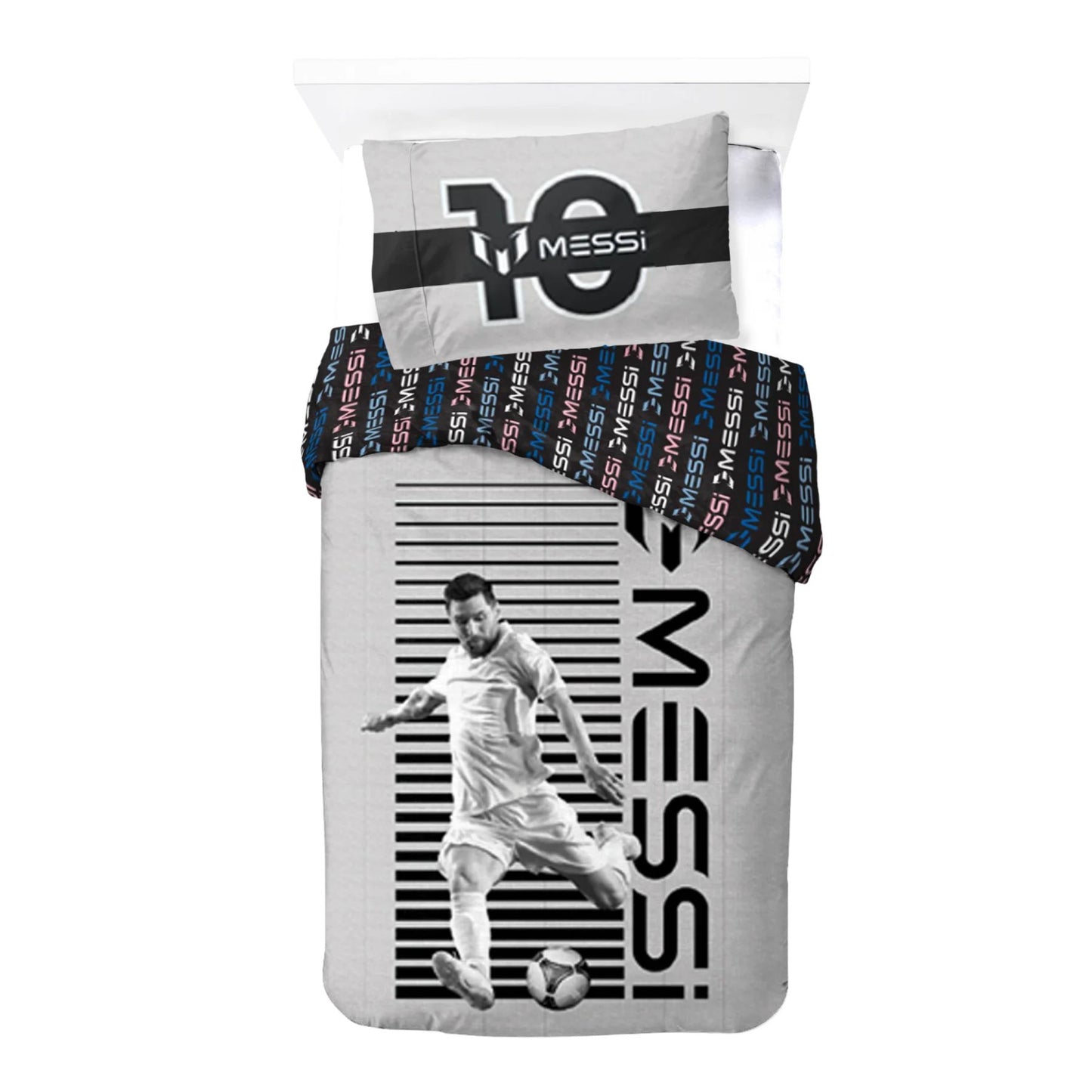 Real Madrid Bettwäsche Set Bettbezug Kissenbezug Baumwolle 140 × 200 cm