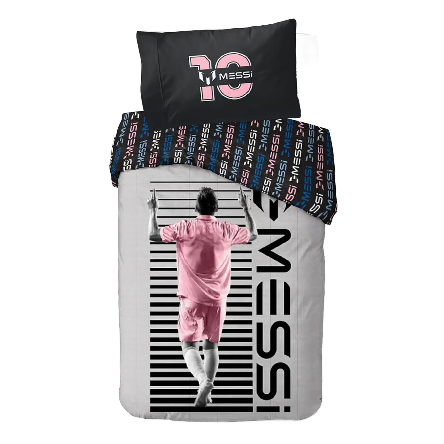 Messi Bettwäsche Set Bettbezug Kissenbezug Baumwolle 140 × 200 cm