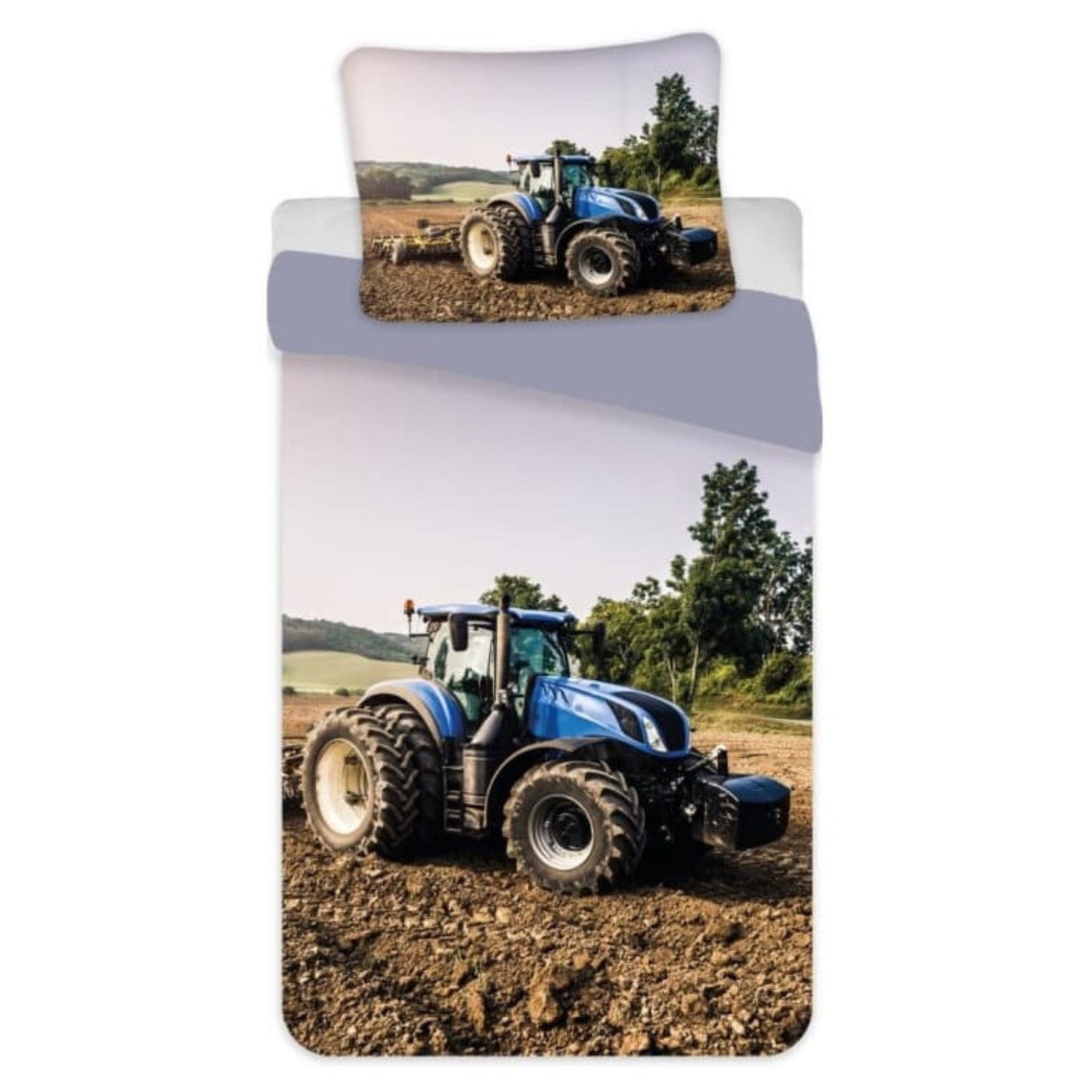 Traktor Bettwäsche Set Bettbezug Kissenbezug Baumwolle 140 × 200 cm