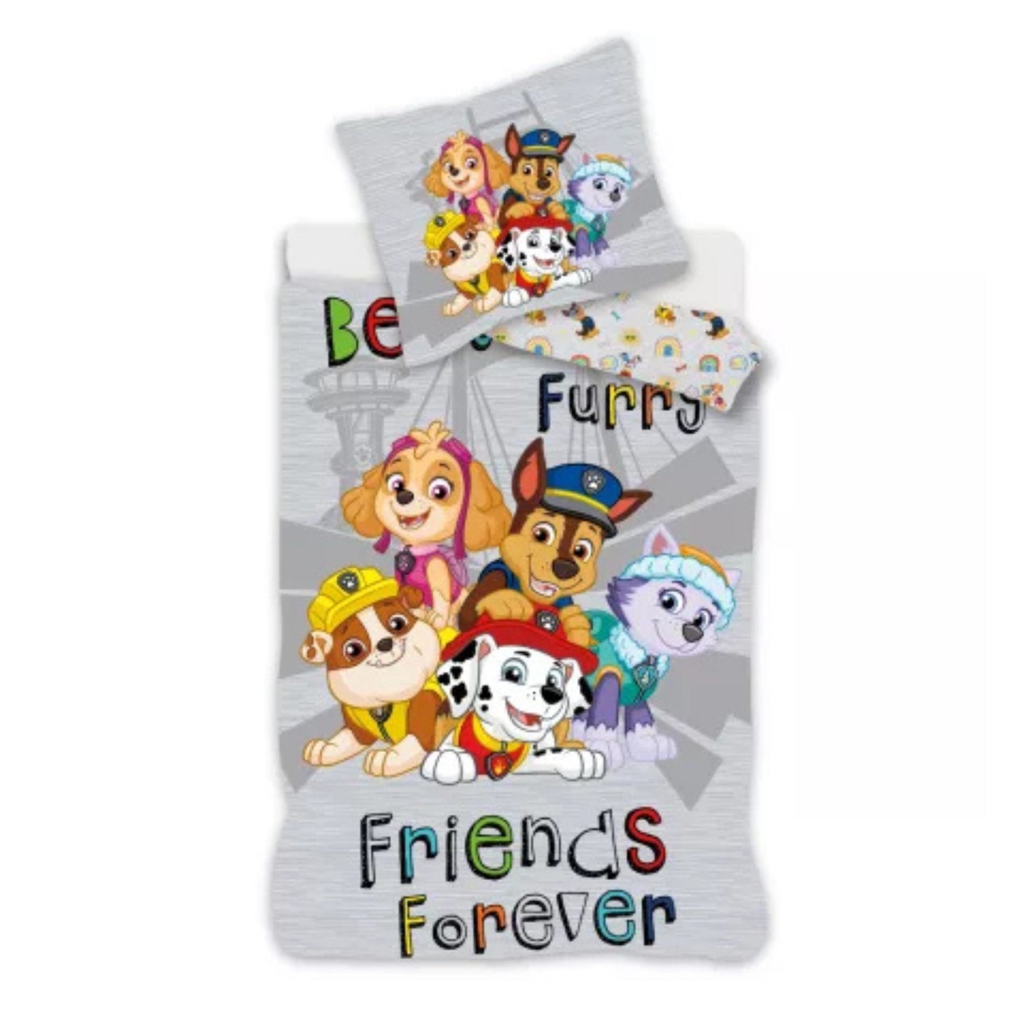 Paw Patrol Kinder Bettwäsche Set Mehrfarbig Bettbezug Kissenbezug Baumwolle 100 × 135 cm