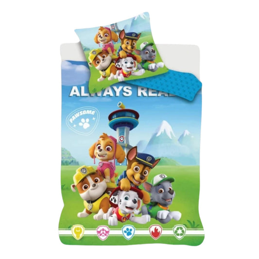 Paw Patrol Kinder Bettwäsche Set Mehrfarbig Bettbezug Kissenbezug Baumwolle 100 × 135 cm