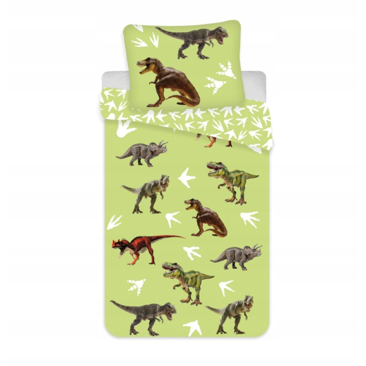 Dinosaurier Bettwäsche Set 100 x 135 cm 40 x 60 cm Baumwolle Bettbezug Kissenbezug