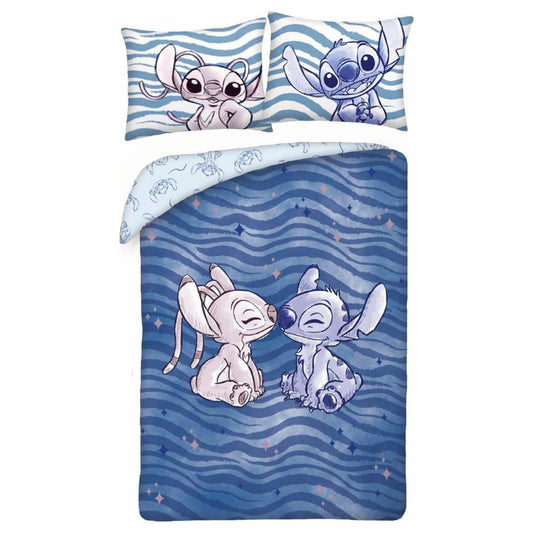 Disney Lilo & Stitch Bettwäsche Set Baumwolle Bettbezug Kissenbezug 100 x 135 cm 40 x 60 cm