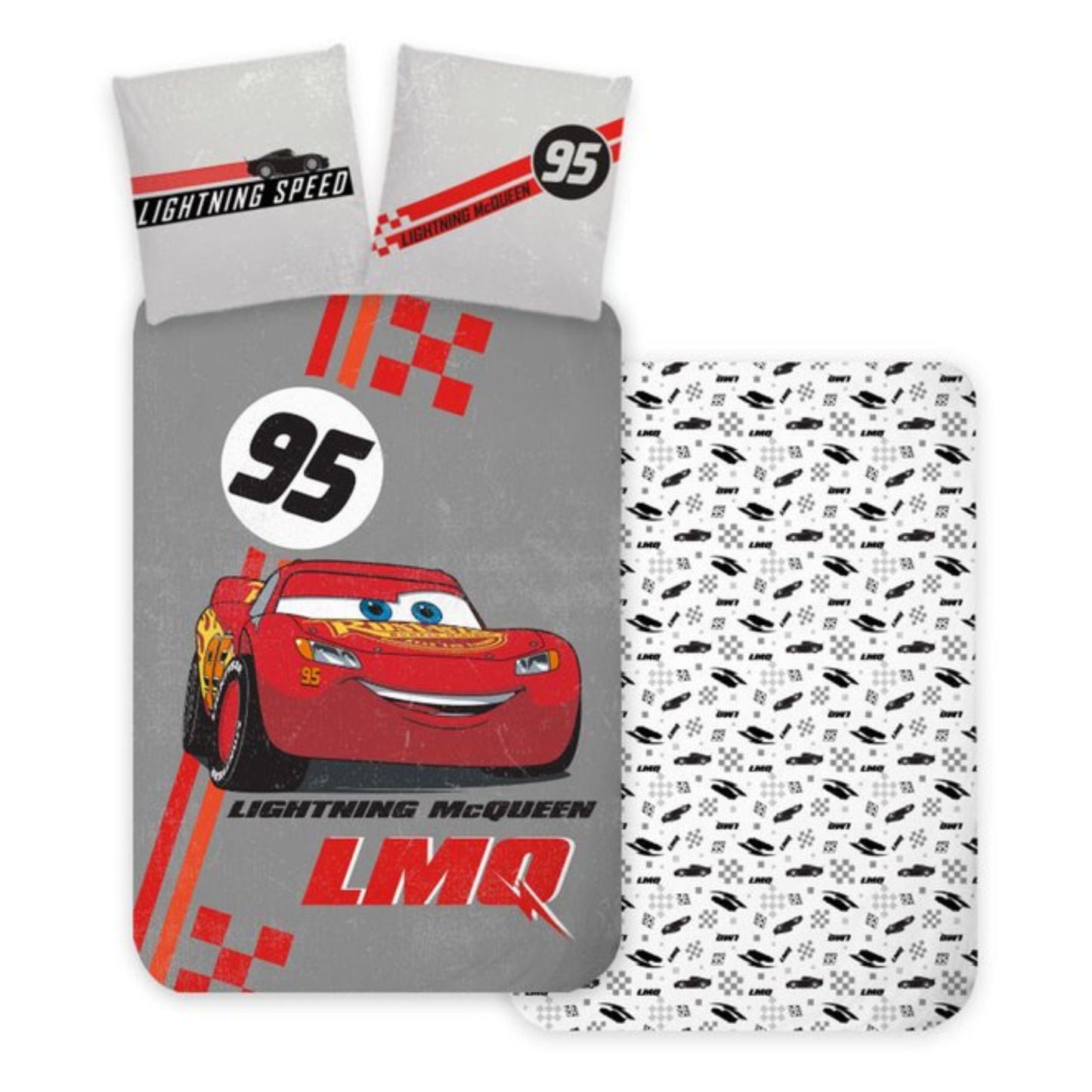 Disney Cars Bettwäsche Set Baumwolle Bettbezug Kissenbezug 100 x 135 cm 40 x 60 cm