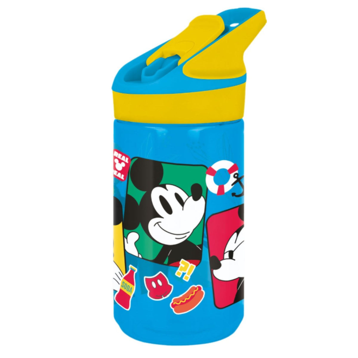 Disney Mickey Mouse Kinder 480 ml Flasche für Kindergarten Schule Reisen und Freizeit