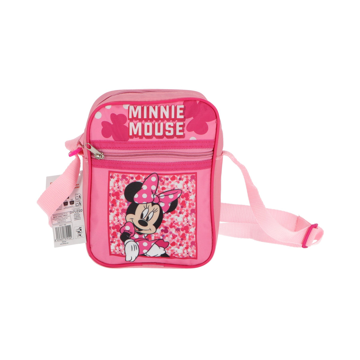 Disney Minnie Mouse Kinder Umhängetasche kompakt für Alltag Schule und Freizeit