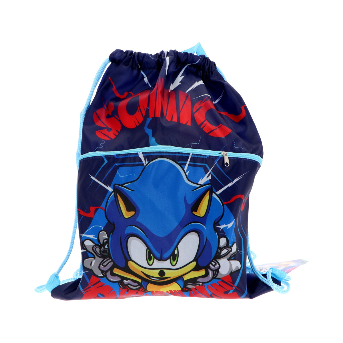 Sonic Sportbeutel Kinder Deluxe für Turnen Schule Reisen und unterwegs