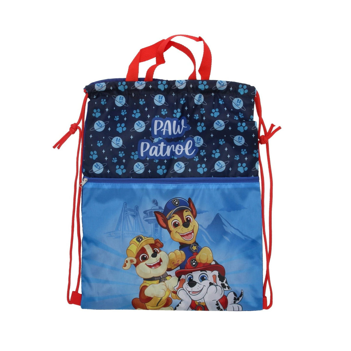 Paw Patrol Kinder Turnbeutel Deluxe für Sport Freizeit und täglichen Gebrauch