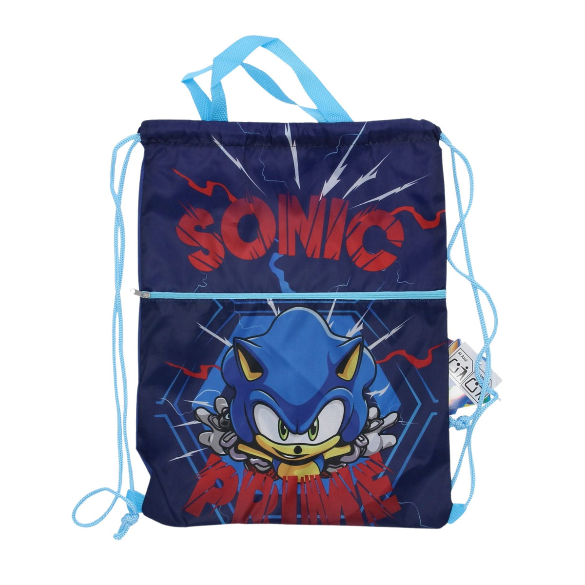 Sonic Sportbeutel Kinder Deluxe für Turnen Schule Reisen und unterwegs