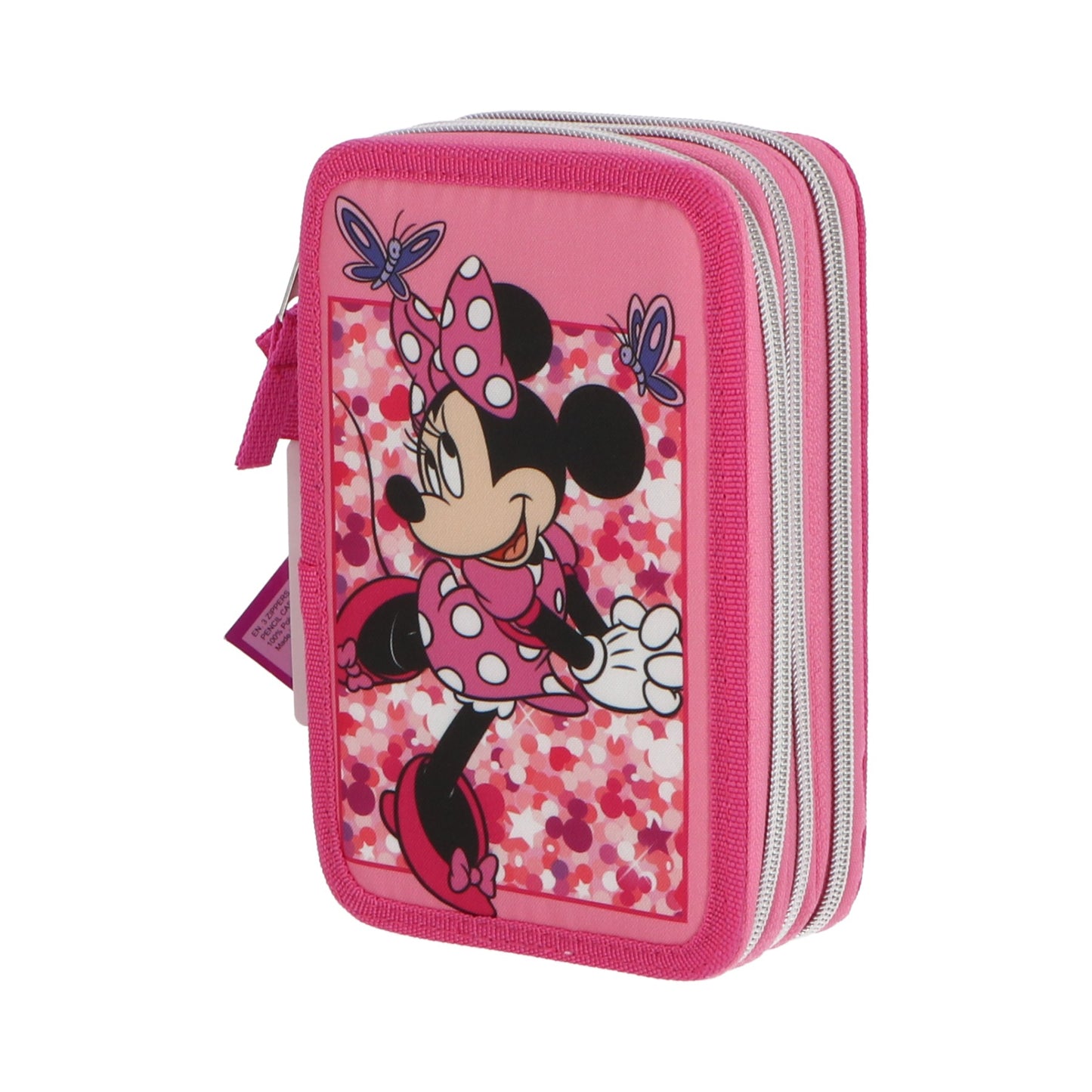 Disney Minnie Federmäppchen Kinder 44 teilig gefüllt in Rosa für Schule und Freizeit
