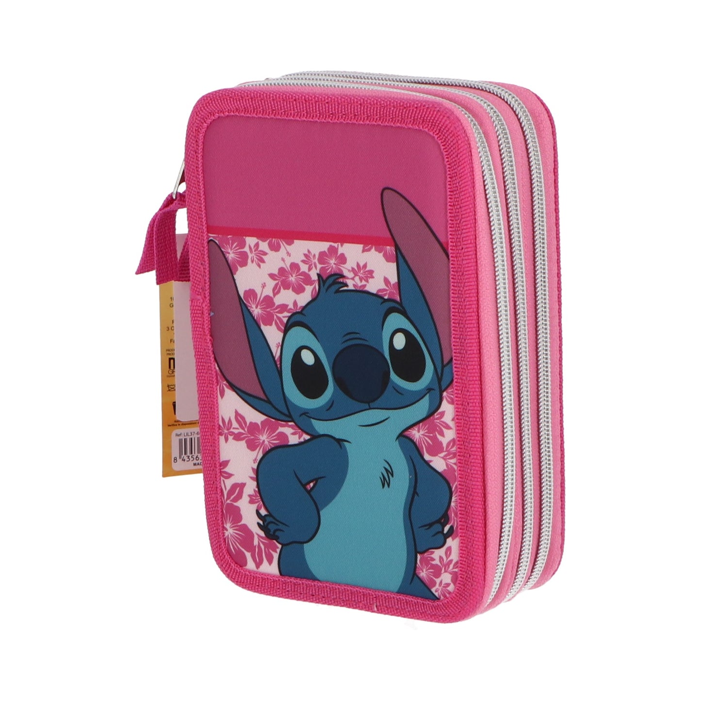 Disney Lilo & Stitch Federmäppchen Kinder 44 teilig gefüllt in Rosa für Schule und Freizeit