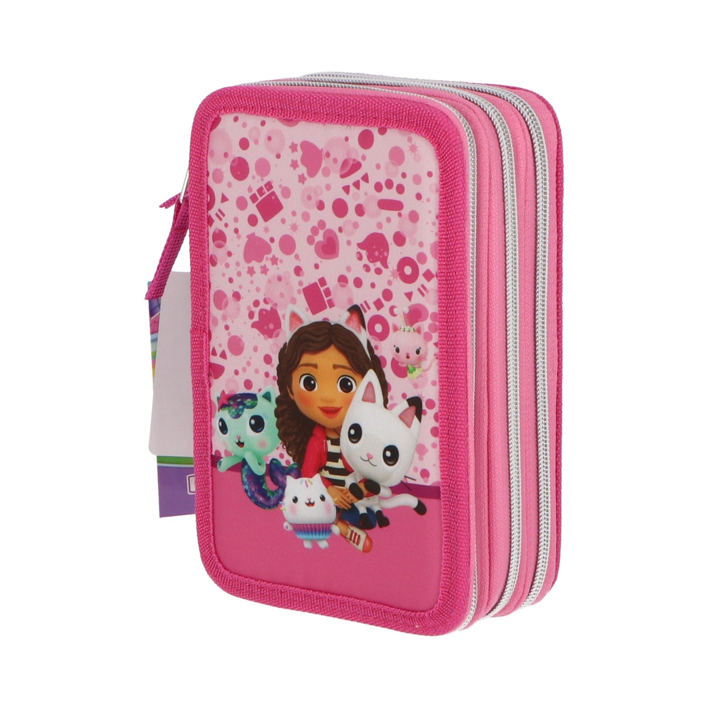 Gabby’s Dollhouse Federmäppchen Kinder 44 teilig gefüllt in Rosa für Schule und Freizeit