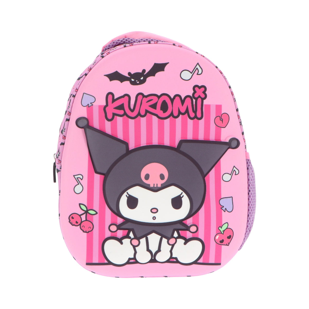 Hello Kitty Kuromi Kinder Rucksack mit 3D Front und kompakter Form für Kita