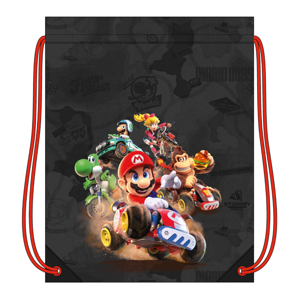 Super Mario Kinder Sportbeutel für Turnen Freizeit Reisen und Alltag