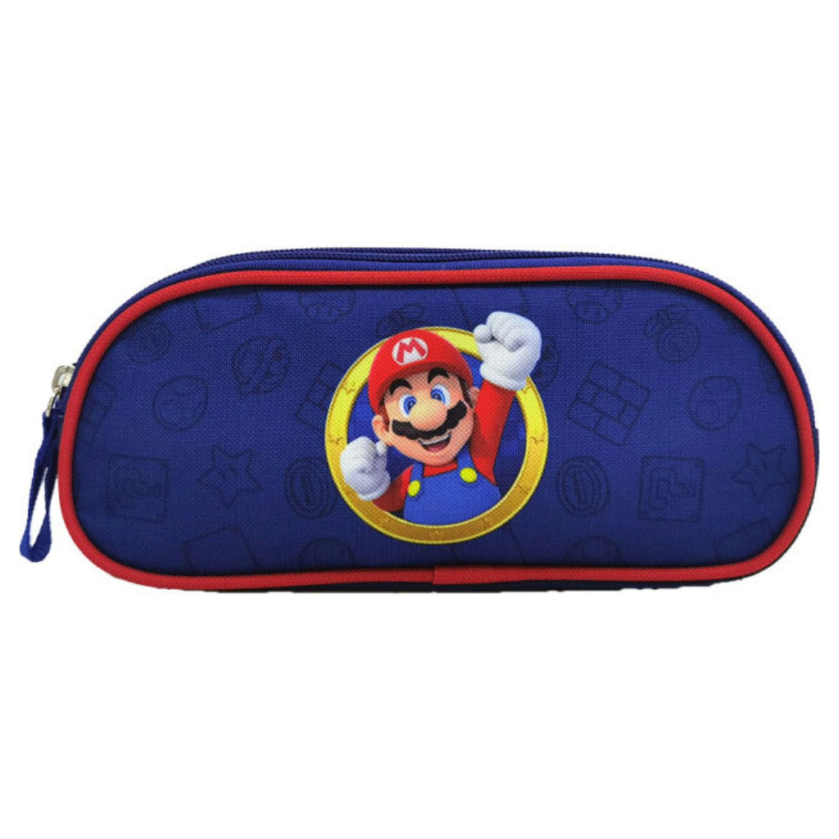 Super Mario Kinder Federtasche kompakt für Schulalltag Lernen und kreative Aktivitäten