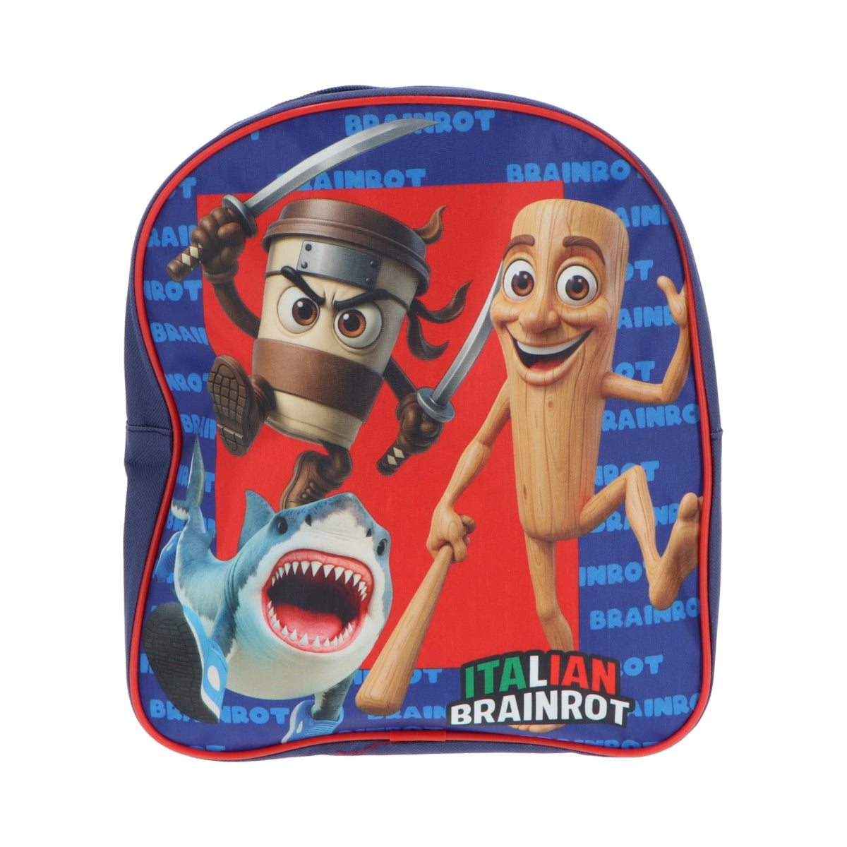 Italian Brainrot Rucksack Kinder für Kindergarten Schule Freizeit und Ausflüge