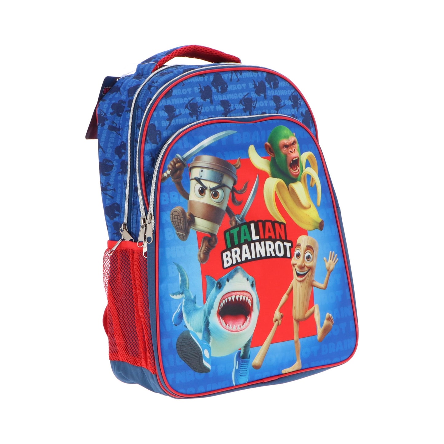 Italian Brainrot Kinder Rucksack für Schulalltag Reisen Freizeit und Tagesausflüge