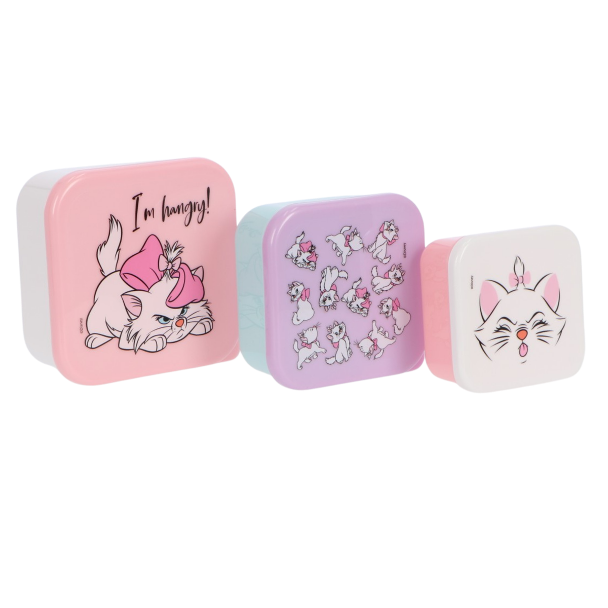 Disney Aristocats 3 in 1 Snackbox Kinder für Schule Kindergarten Freizeit und Ausflüge