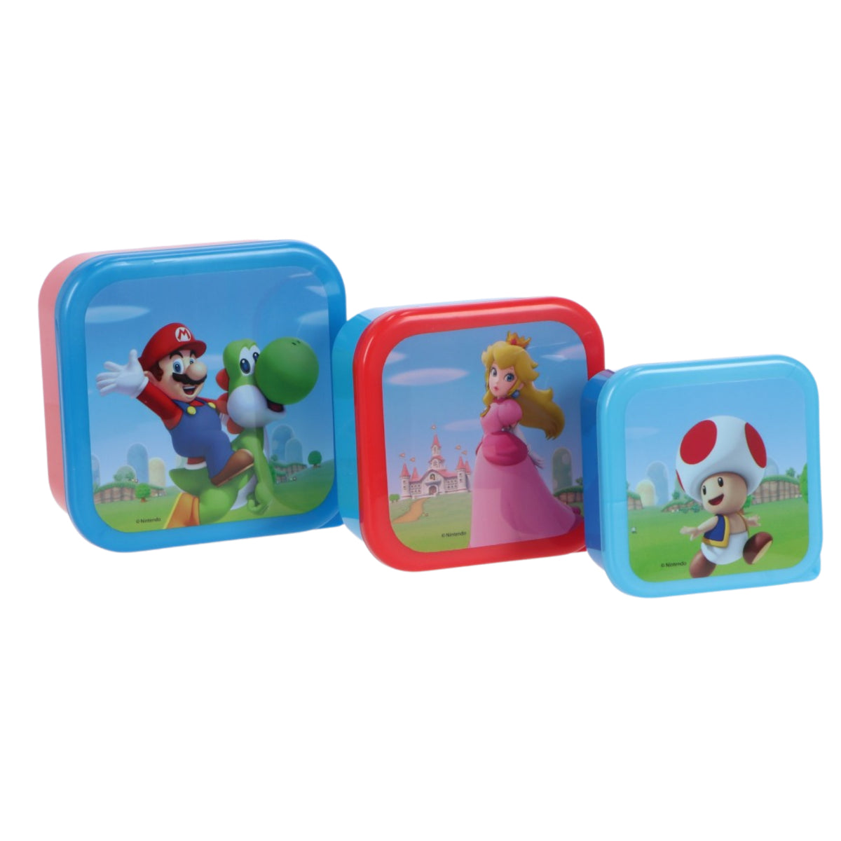 Super Mario 3 in 1 Snackbox Kinder für Schule Kindergarten Freizeit und Ausflüge