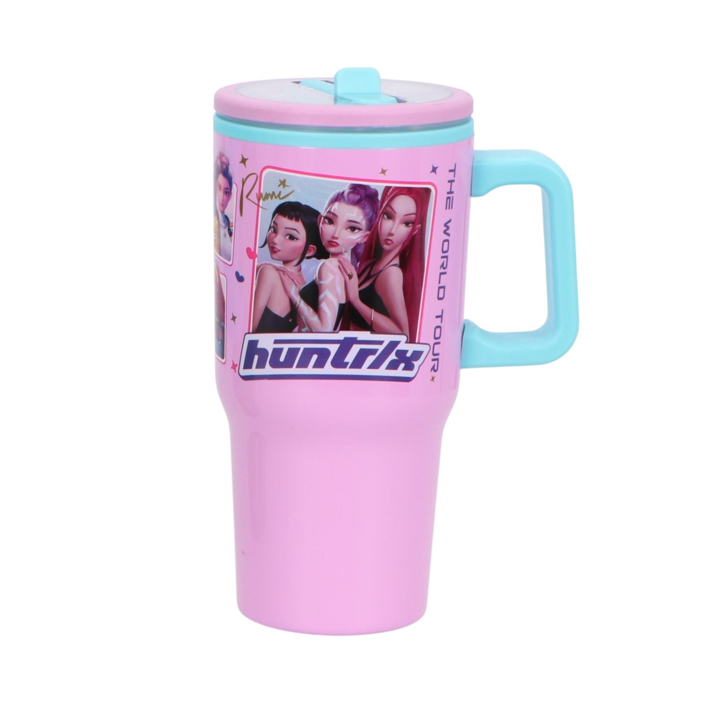 KPop Demon Hunters Kinder Trinkflasche 640 ml mit Motiv für Schule Freizeit und unterwegs